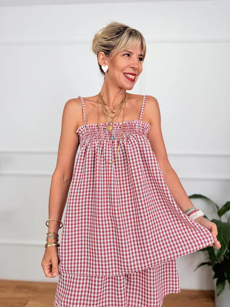 Catania Checkered Set Wine 60655  3