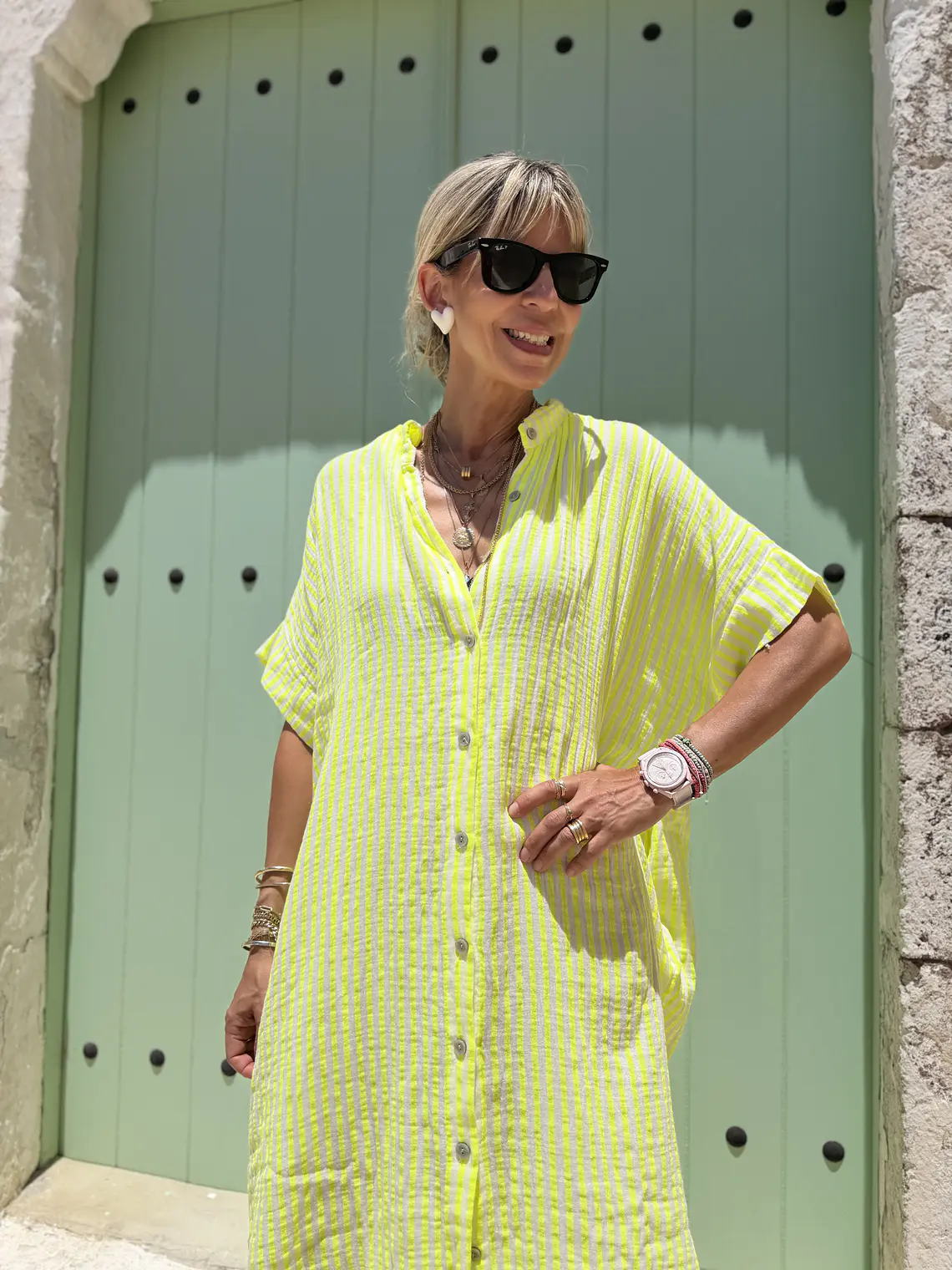 Vessia Dress Yellow 25180  4