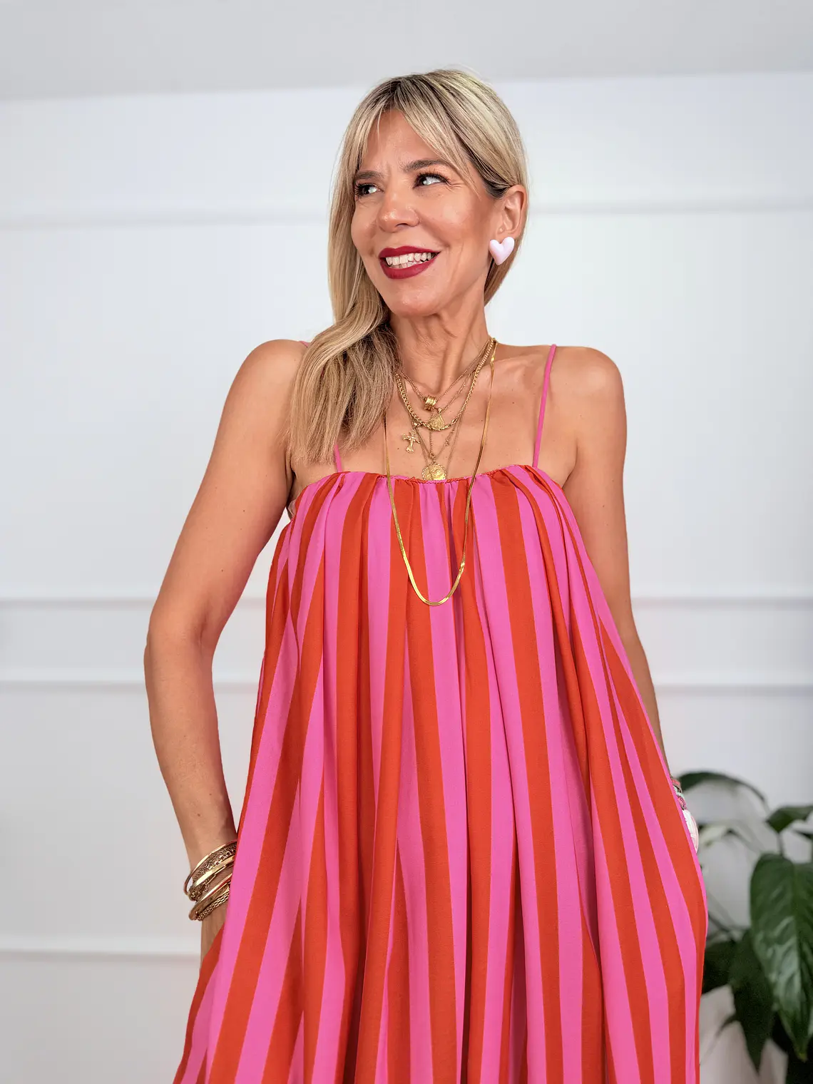 Puerto Jumpsuit Orange-Pink 14088 4