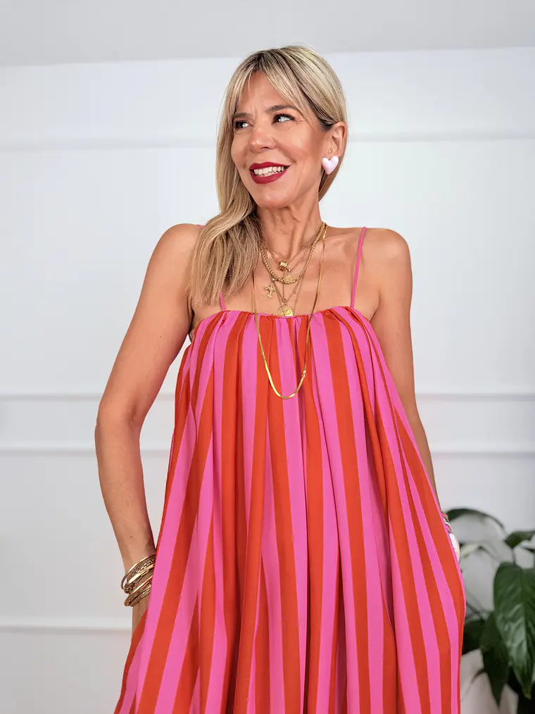 Puerto Jumpsuit Orange-Pink 14088 4