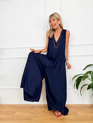 35319 Nena Jumpsuit dark blue