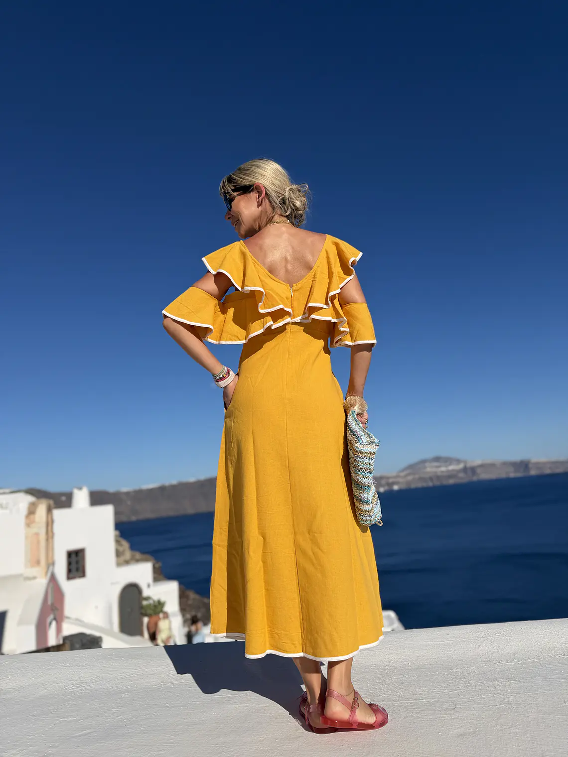 Oasis Dress Mustard 1751 3