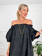 Ydra Kipour Dress Black 59150     - thumbnail 4