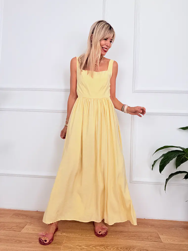 Taormina Dress Yellow 3180-6   2