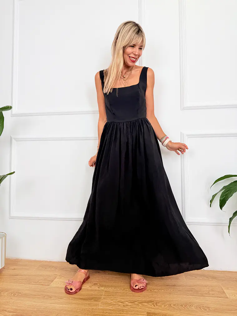 Taormina Dress Black 3180-6 2
