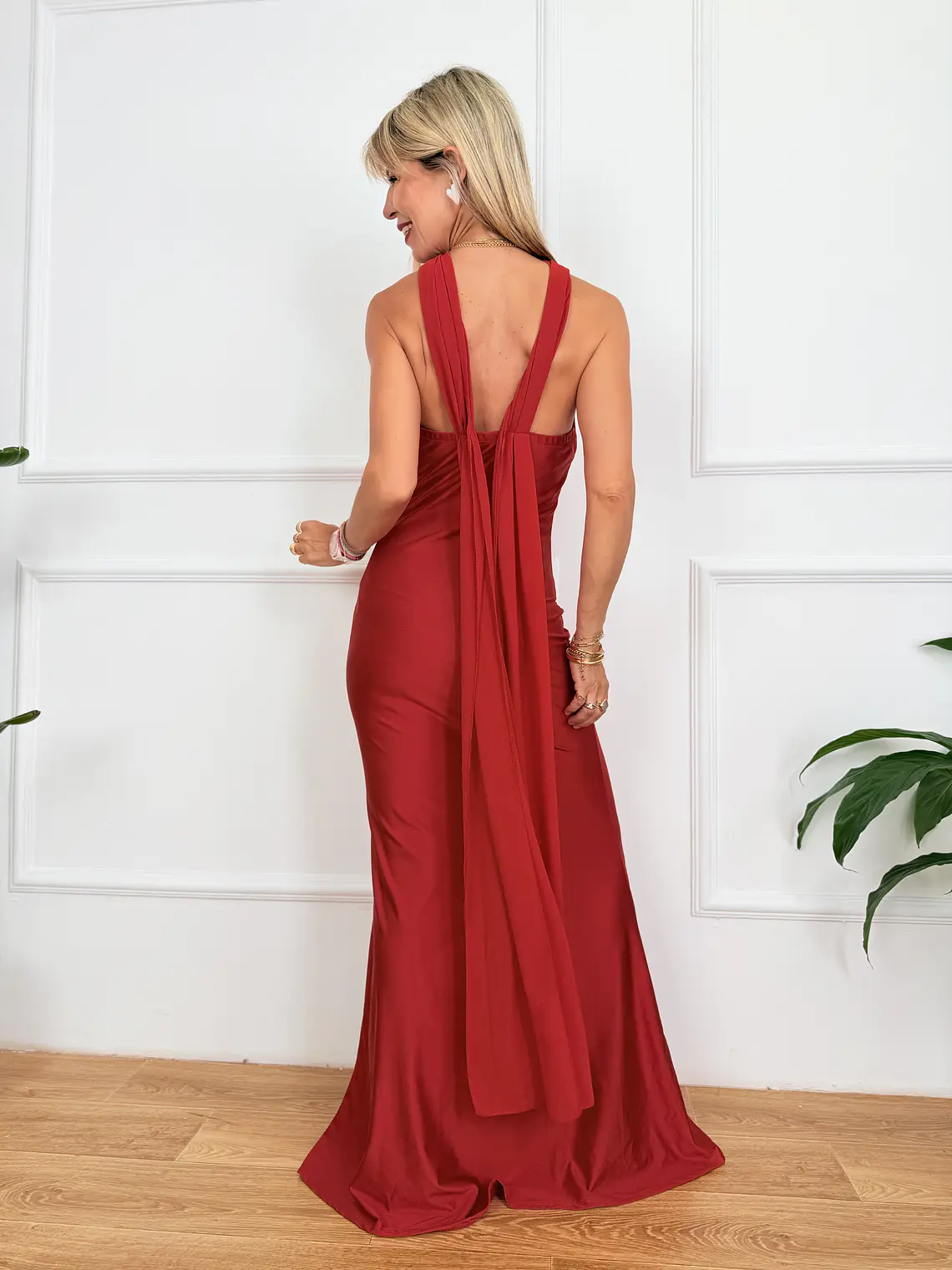 Siracusa Maxi Dress Red 143252  3