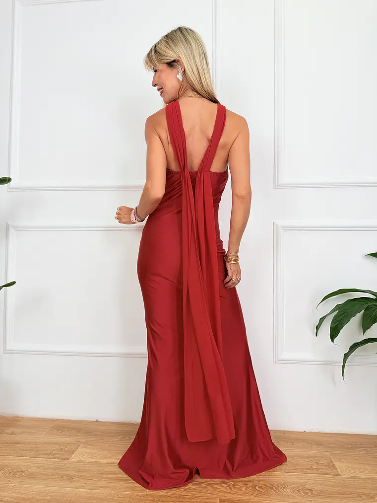 Siracusa Maxi Dress Red 143252  3