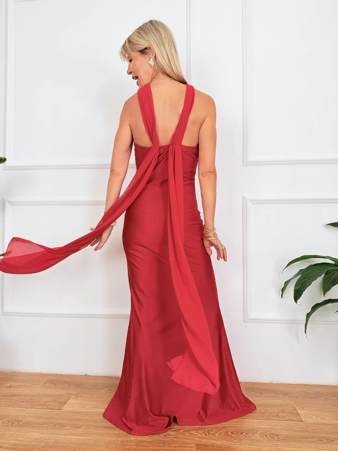 Siracusa Maxi Dress Red 143252  2