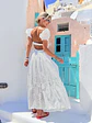 Donna Maxi Kipour Dress White 58267 - thumbnail 1