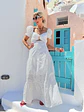 Donna Maxi Kipour Dress White 58267 - thumbnail 2