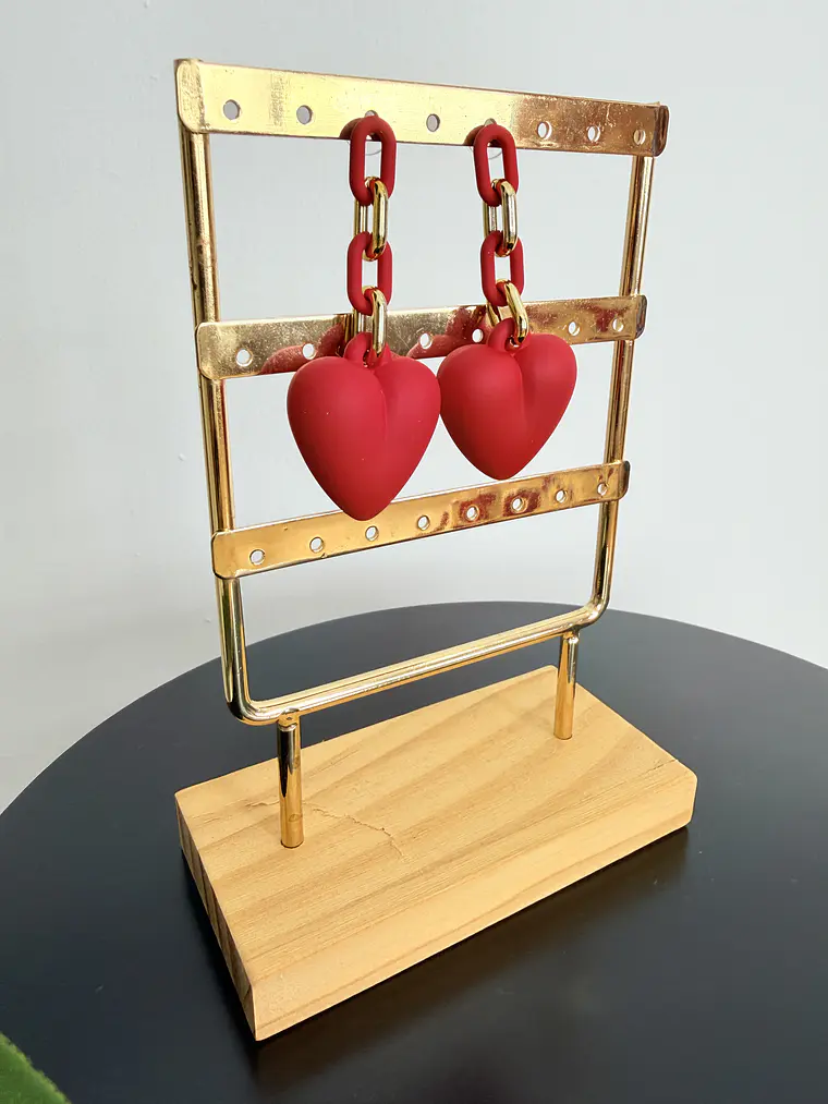 Melani Earrings Red  1