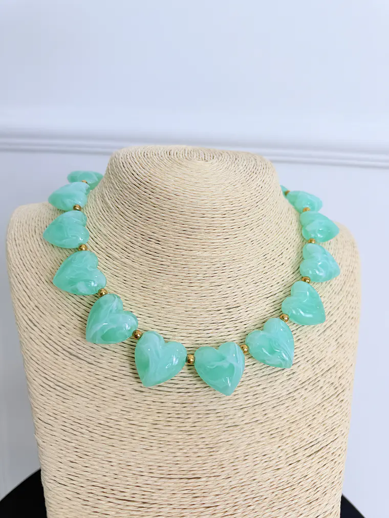 Azely Necklace Pistachio  1