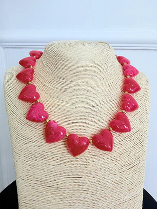 Azely Necklace Pink 