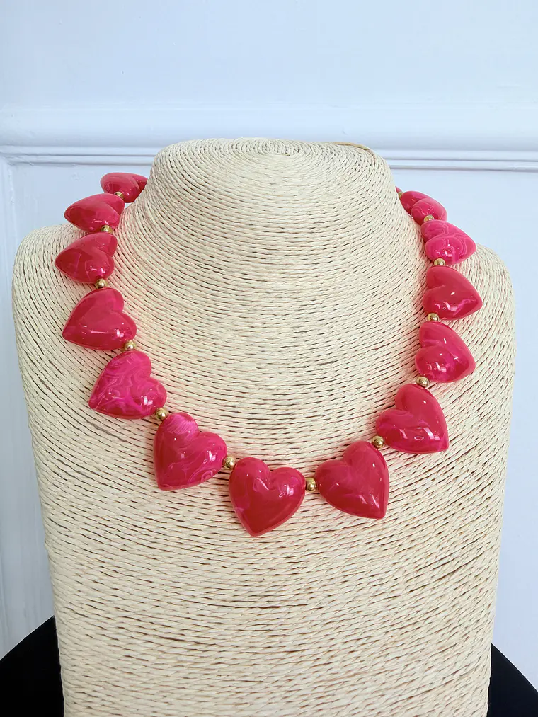 Azely Necklace Pink  1