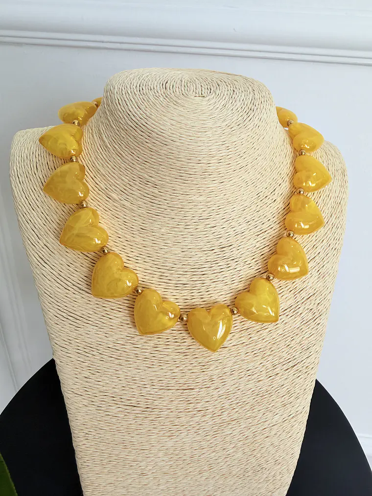 Azely Necklace Yellow  1