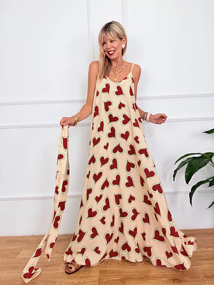 Chalki Dress Βeige 5665  