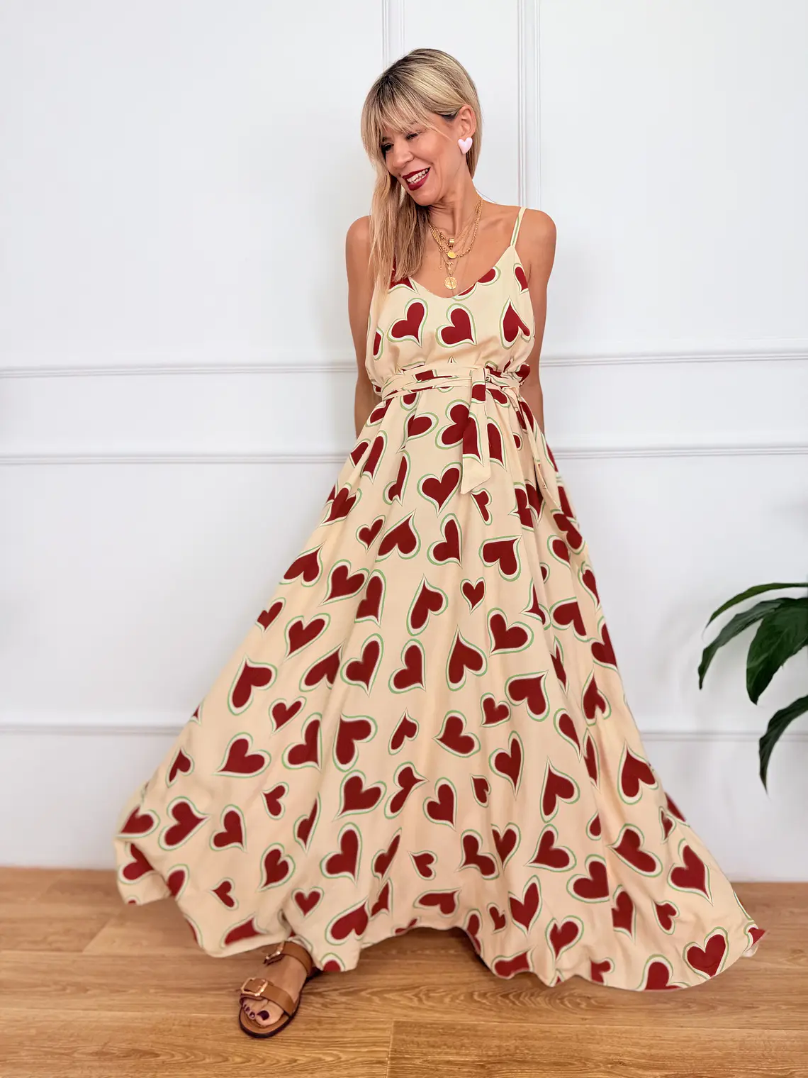 Chalki Dress Βeige 5665   3