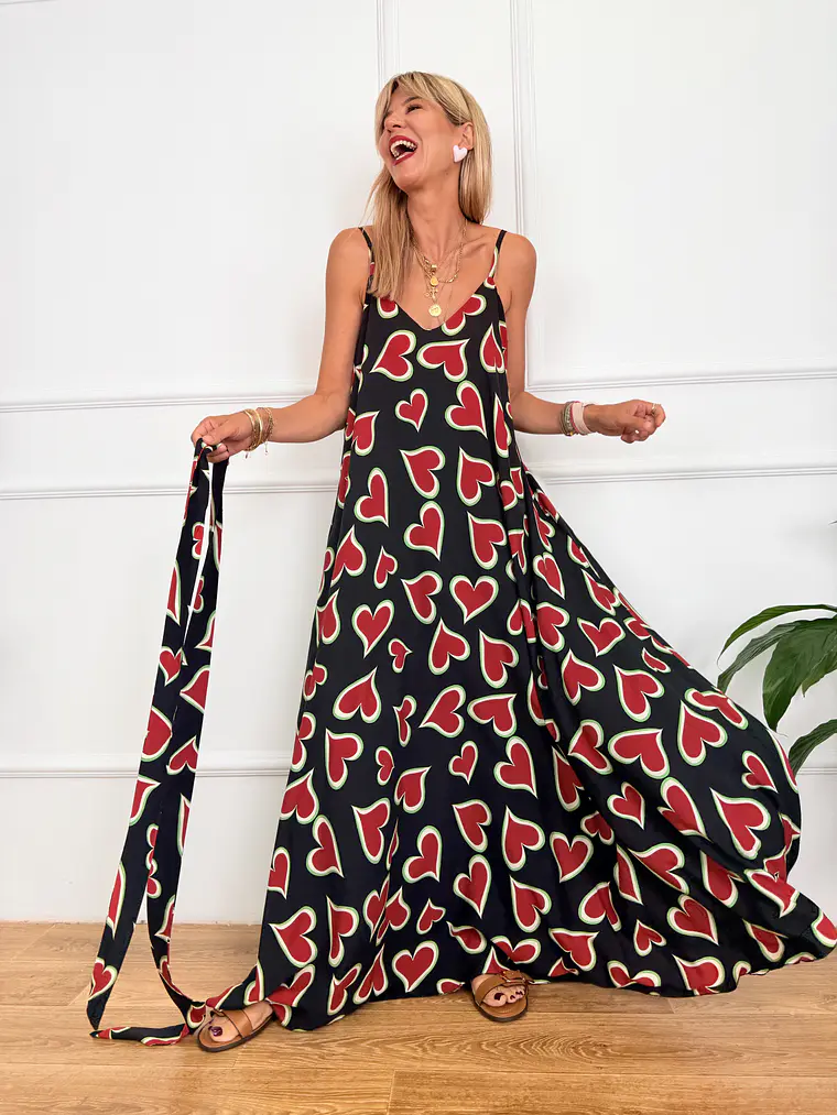 Chalki Dress Βlack 5665  1