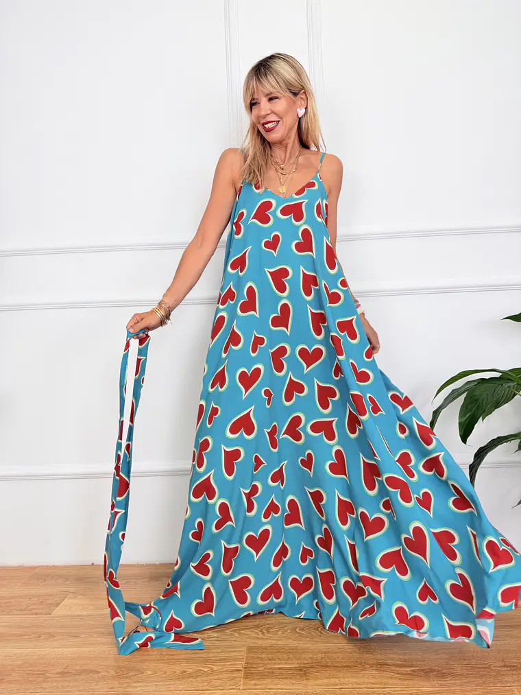 Chalki Dress Petrol 5665 1