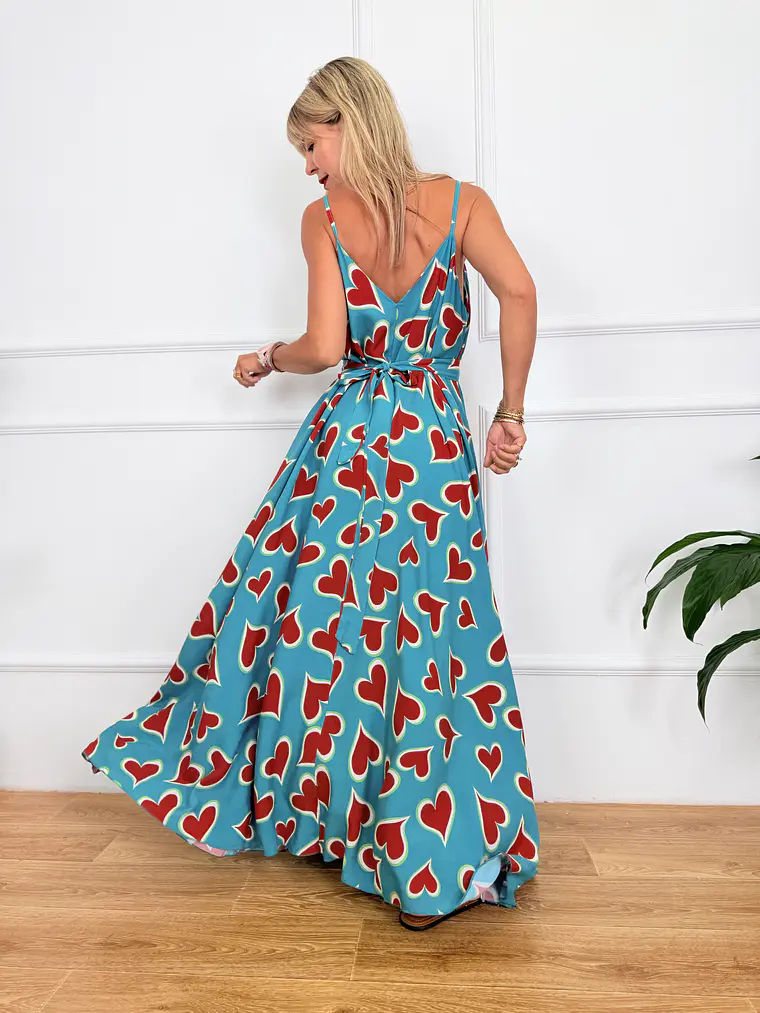 Chalki Dress Petrol 5665 2