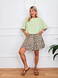 Lullaby Leopar Jean Shorts Brown 1720  - thumbnail 4