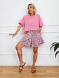 Lullaby Leopar Jean Shorts Pink 1720  - thumbnail 1
