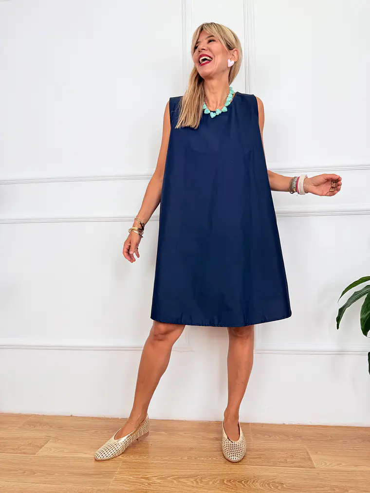 Taxidi Mini Dress Dark Blue 2921  3