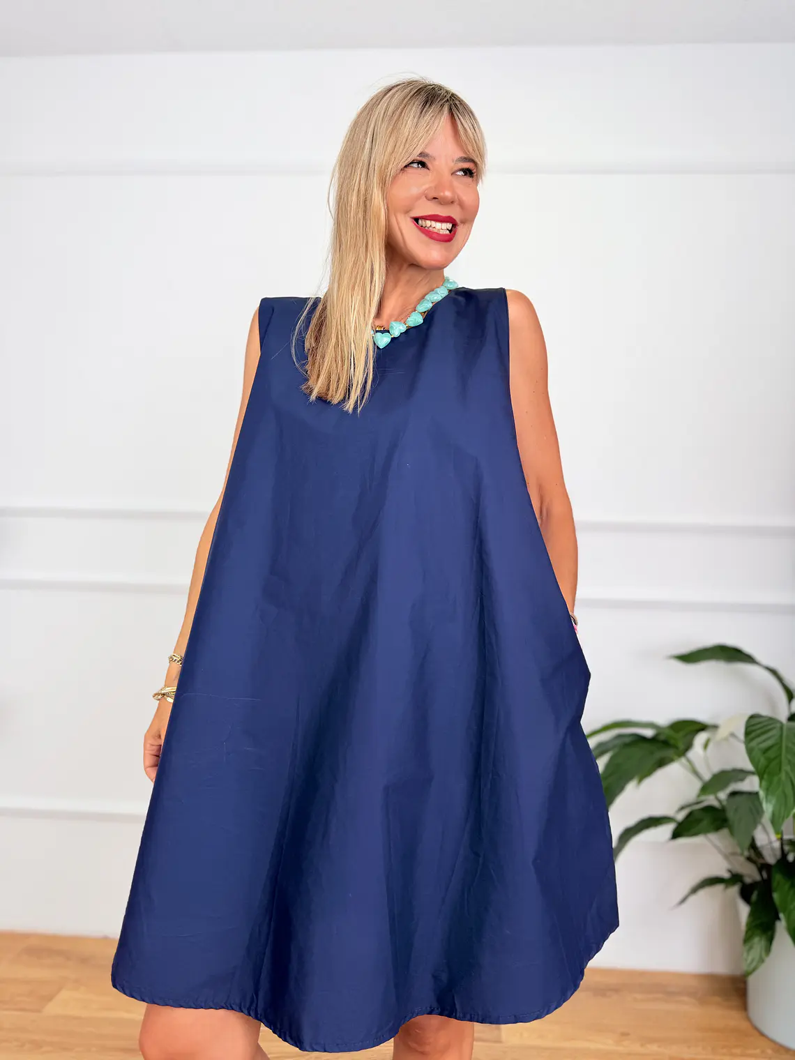 Taxidi Mini Dress Dark Blue 2921  4