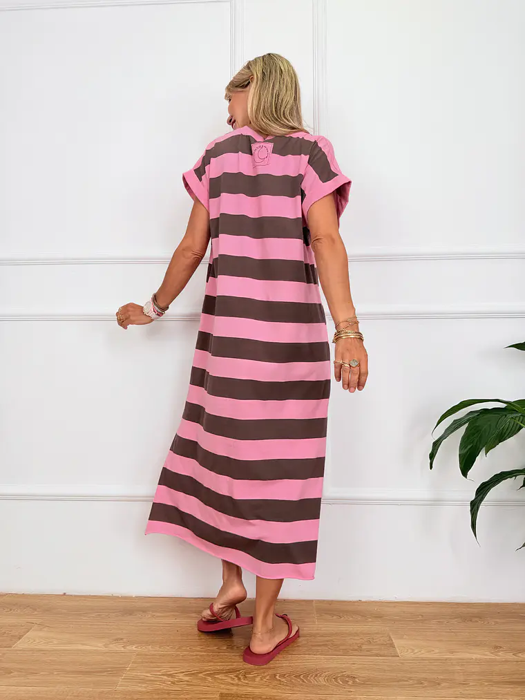 Andromache Midi Dress Pink 24906  3