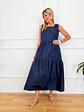 Othonoi Midi Dress Blue 3892   - thumbnail 1