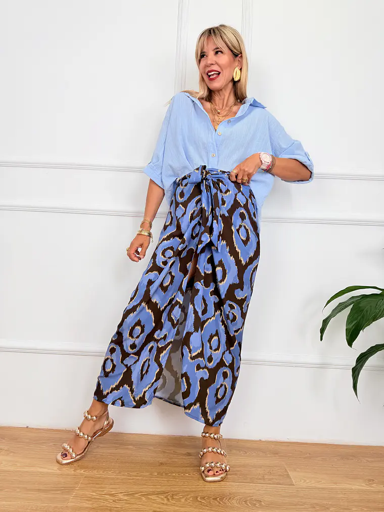Antipaxos Skirt Blue 6112-07 2