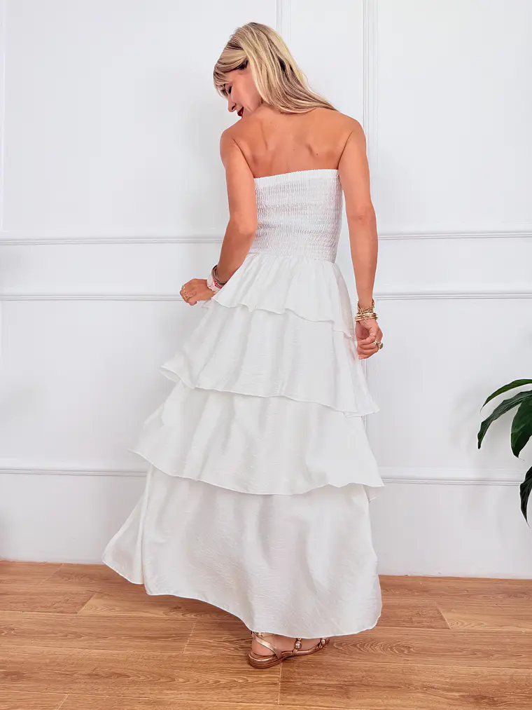Brasília Midi Dress White 51791  3