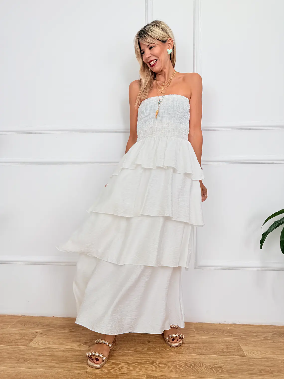Brasília Midi Dress White 51791  2
