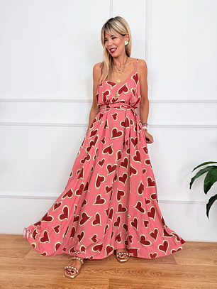 Chalki Dress Pink 5665  