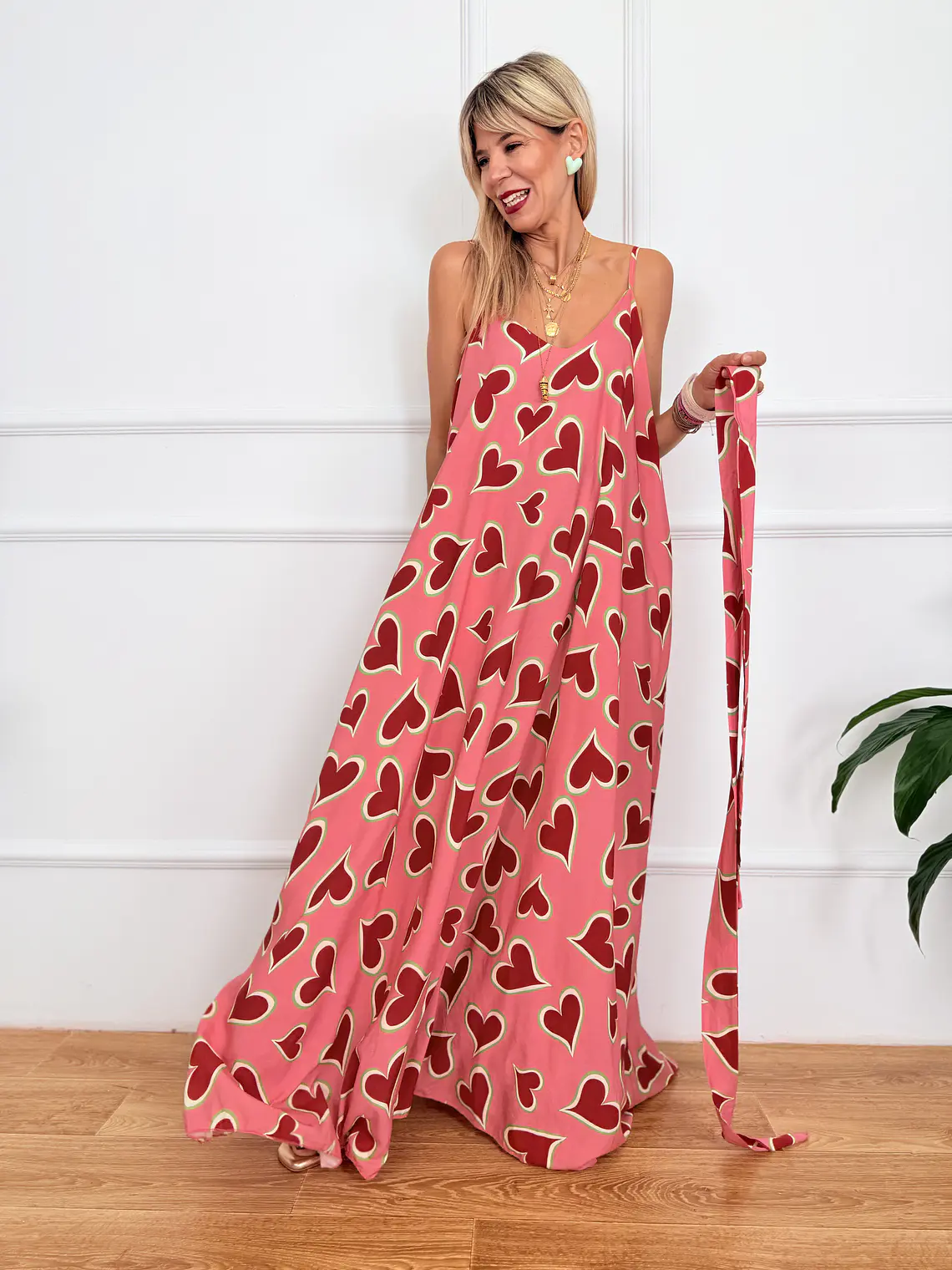 Chalki Dress Pink 5665   2