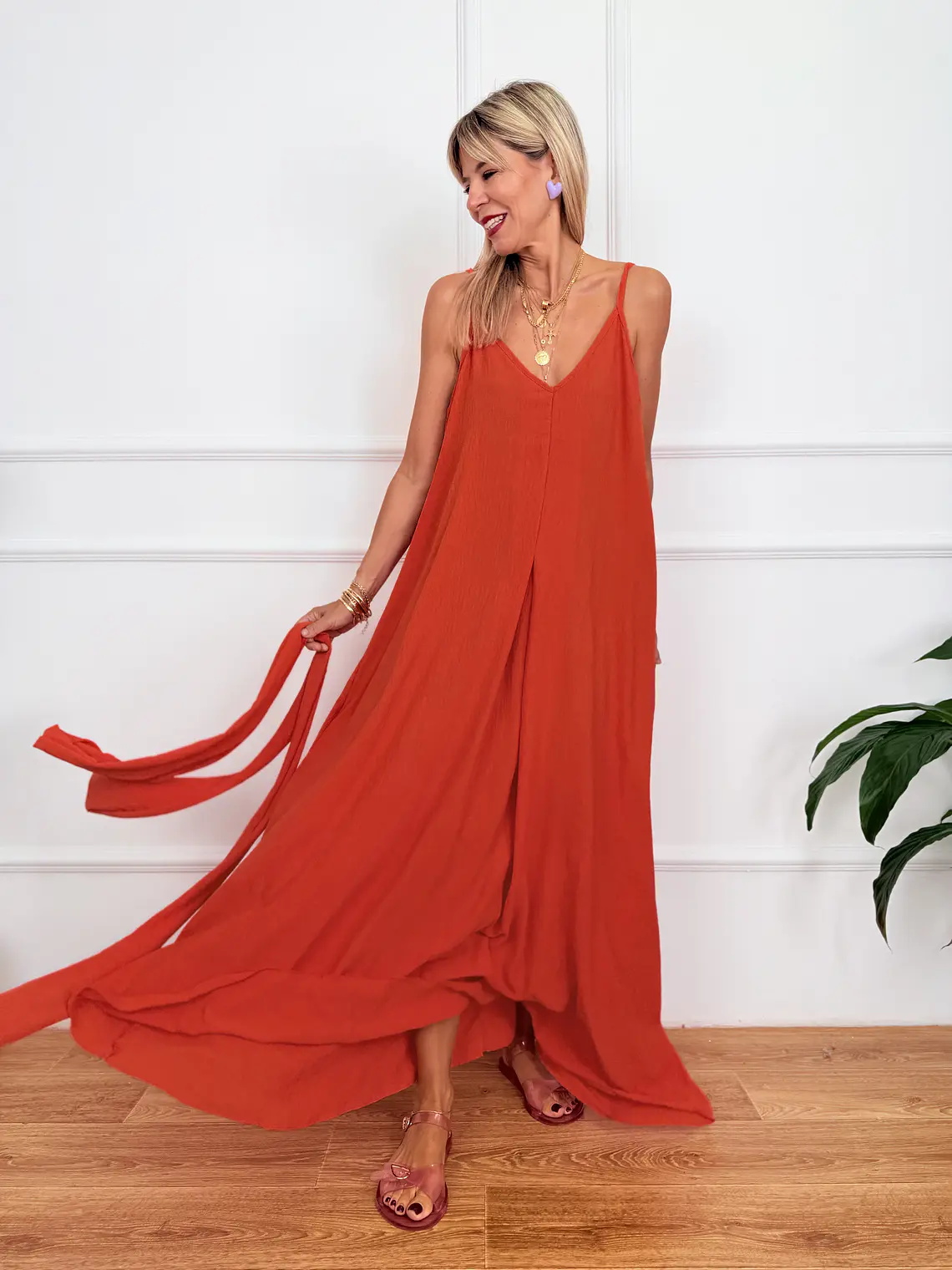 Havana Dress 8313 Coral 1