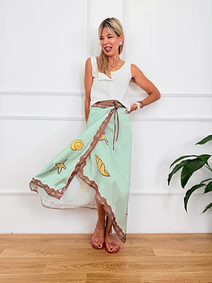 Lemonati Skirt Aqua 11966