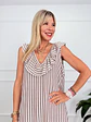 Oakland Dress Brown 8881  - thumbnail 4