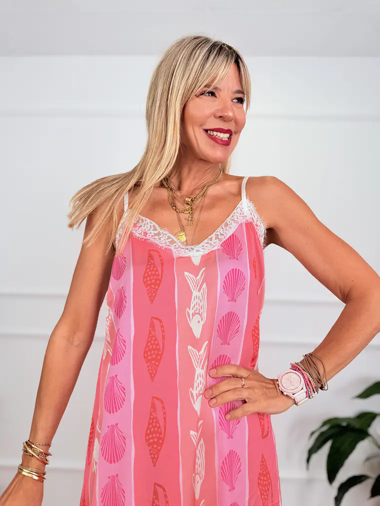 Montpellier Dress Pink M10667  2