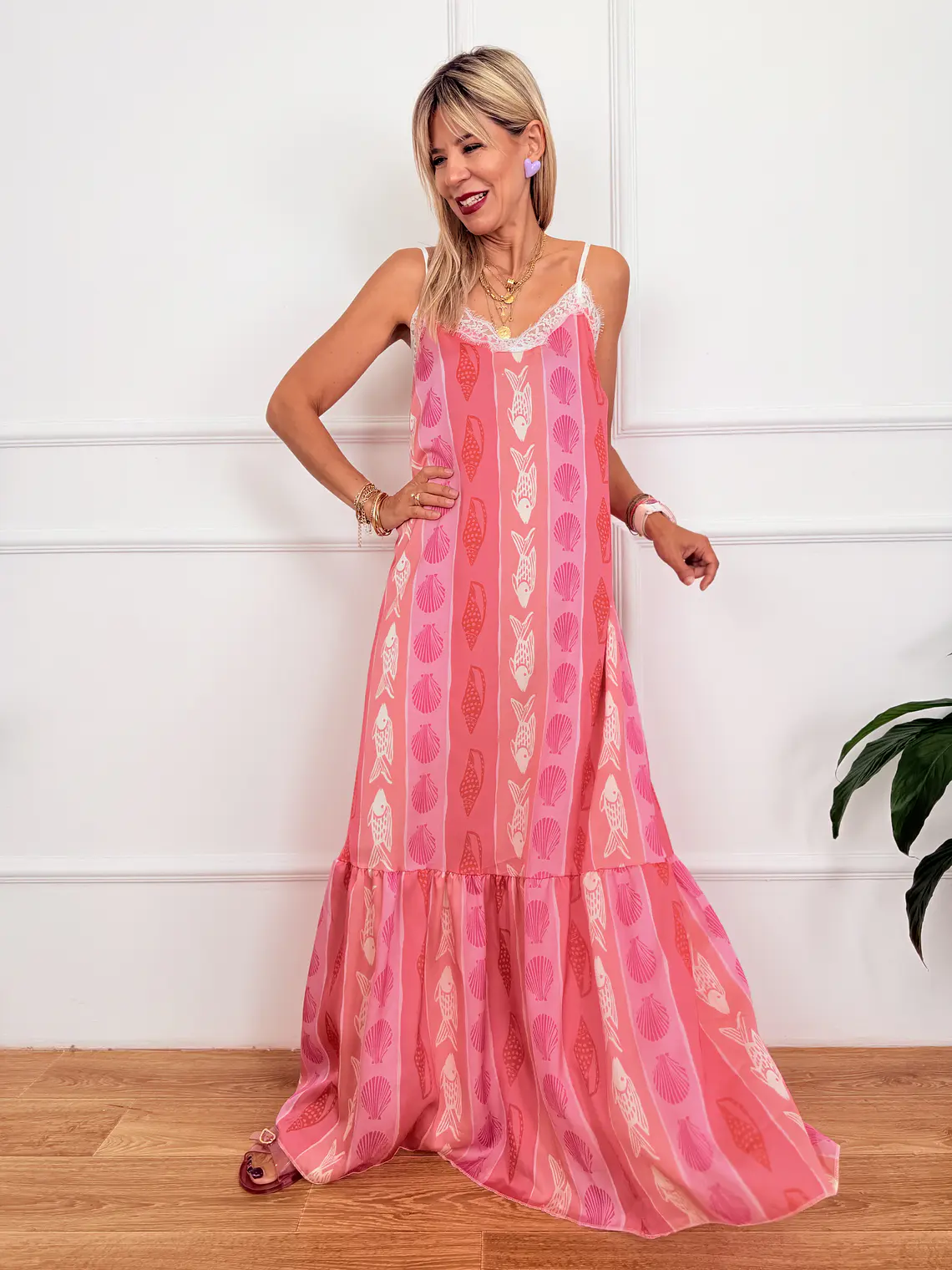 Montpellier Dress Pink M10667  4