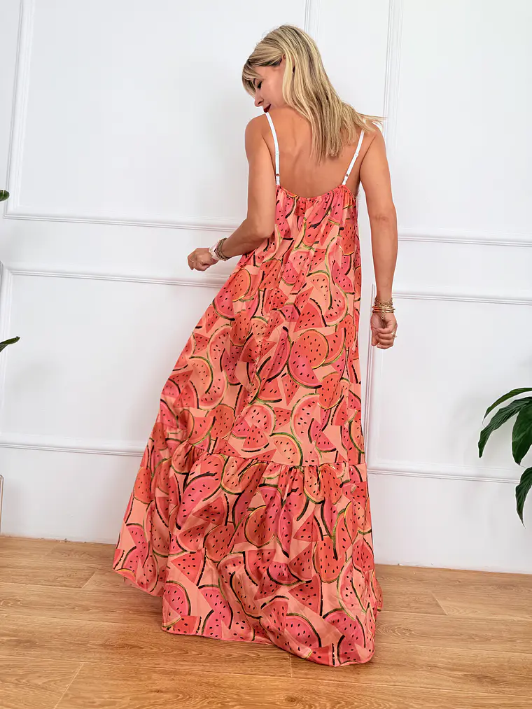 Montpellier Dress Watermelon M10667  4