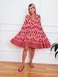Toulouse Mini Dress Red 56641 - thumbnail 1