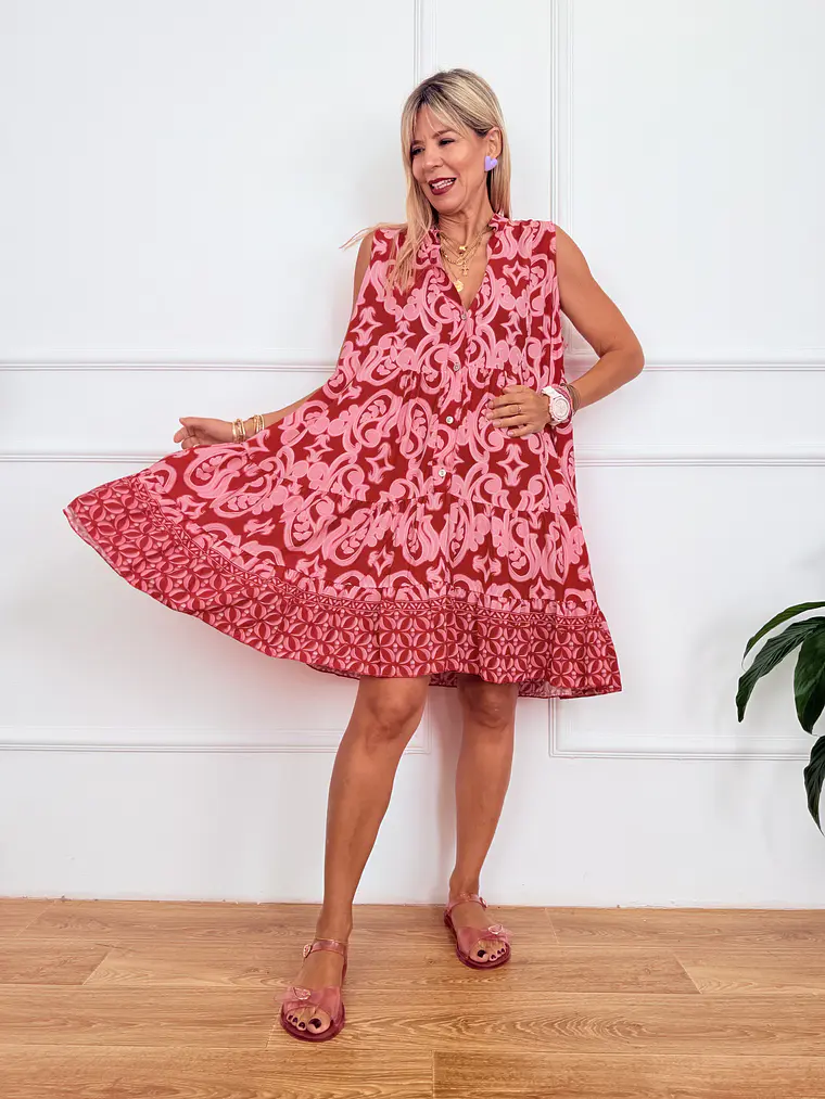 Toulouse Mini Dress Red 56641 3