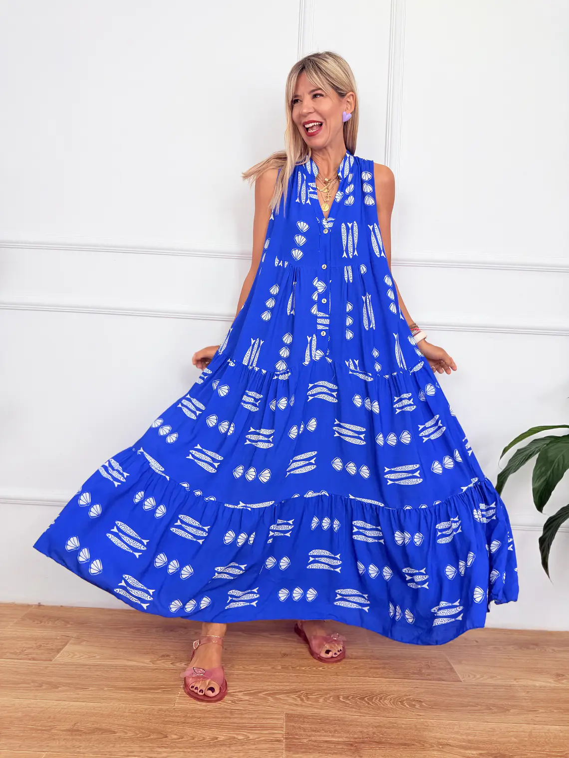 Fresno Blue Dress 106318    1