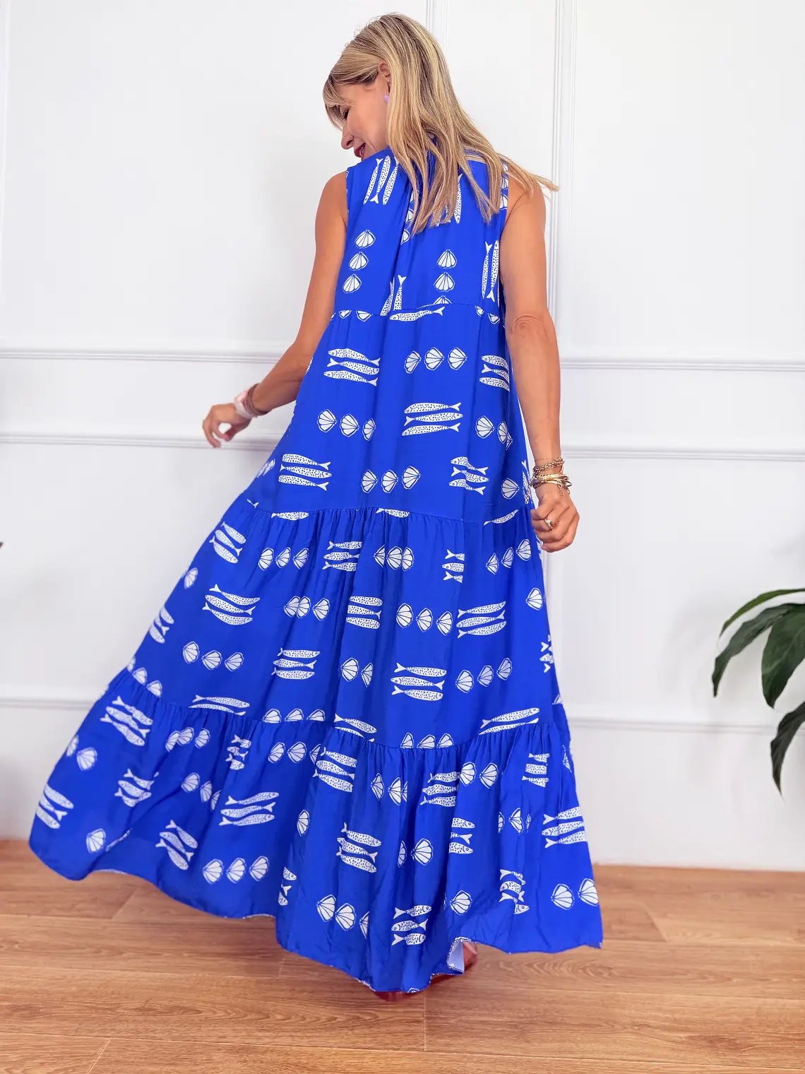Fresno Blue Dress 106318    4
