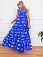 Fresno Blue Dress 106318    - thumbnail 4
