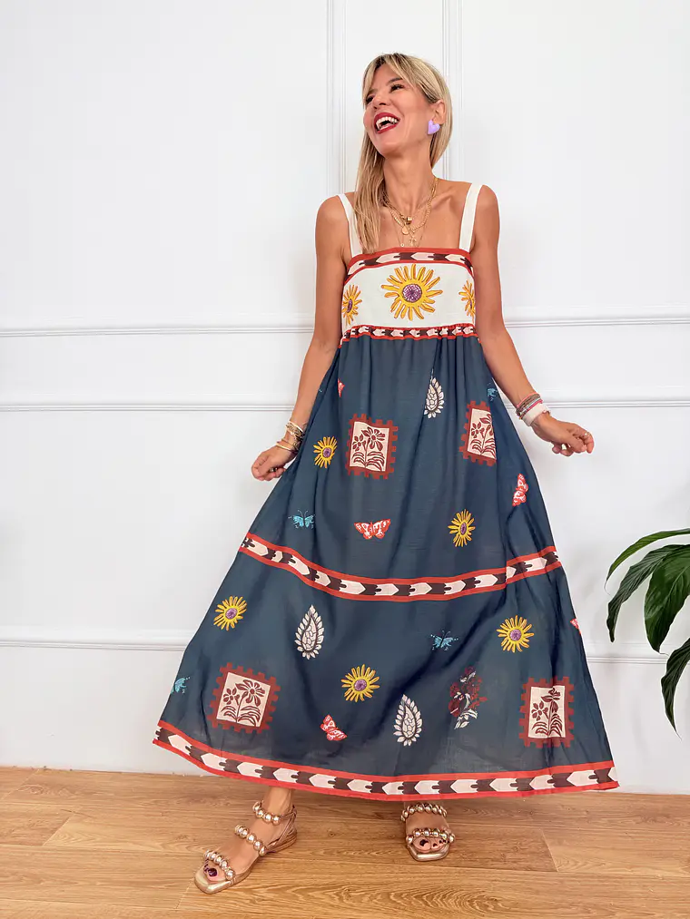Mojito Dress Pine M114 1