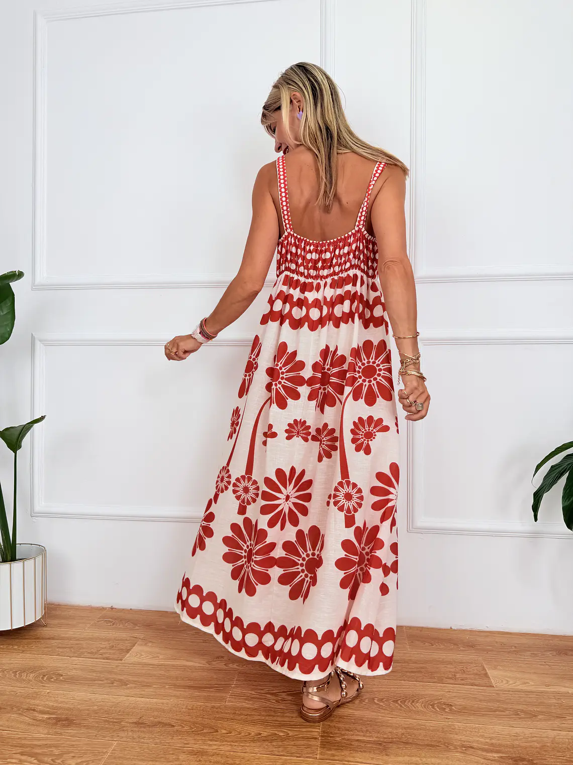 Mojito Dress Red M114  3