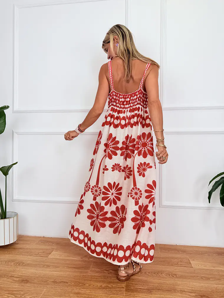 Mojito Dress Red M114  3