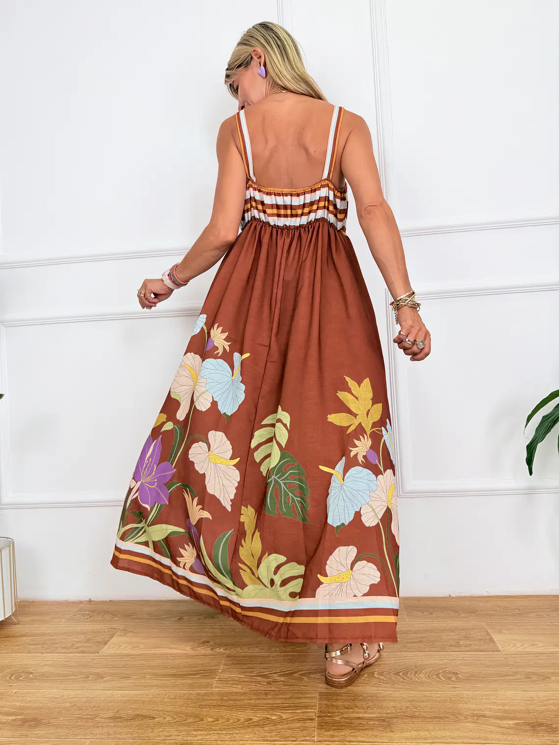 Mojito Dress Brown M114  3